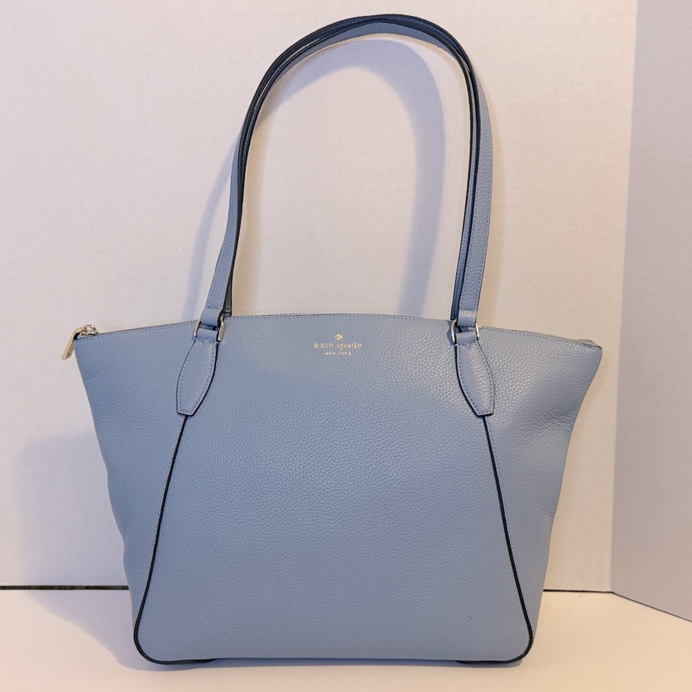 NWT Kate Spade Large Monica Polished Pebbled Leather Tote Bag - Picture 1 of 8